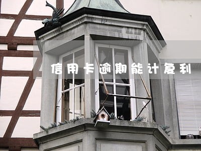 信用卡逾期能计复利 信用卡逾期能计复利