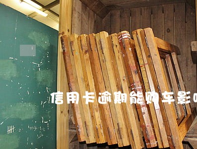 信用卡逾期能购车影响 信用卡逾期能购车影响