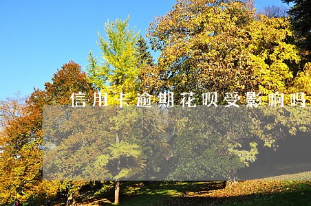 信用卡逾期花呗受影响吗 信用卡逾期花呗受影响吗