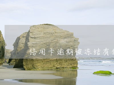 信用卡逾期被冻结有什么后果 信用卡逾期被冻结有什么后果
