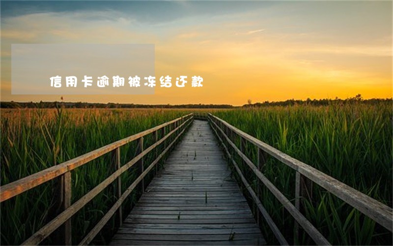 信用卡逾期被冻结还款 信用卡逾期被冻结还款