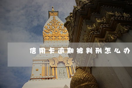 信用卡逾期被判刑怎么办 信用卡逾期被判刑怎么办