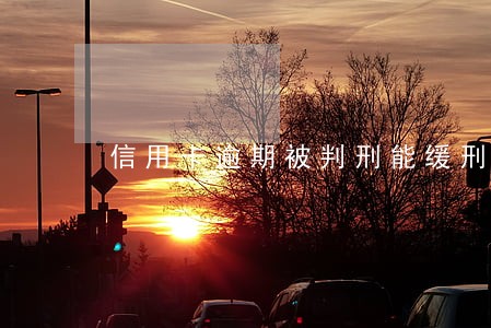 信用卡逾期被判刑能缓刑吗 信用卡逾期被判刑能缓刑吗