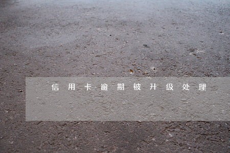 信用卡逾期被升级处理 信用卡逾期被升级处理