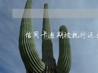 信用卡逾期被执行还会增多吗 信用卡逾期被执行还会增多吗