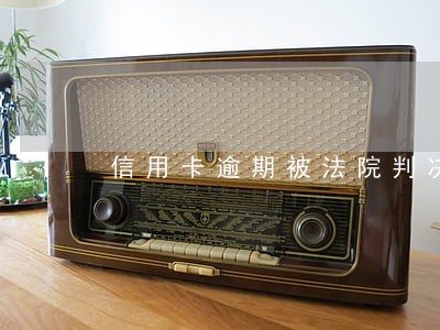 信用卡逾期被法院判决书样板 信用卡逾期被法院判决书样板