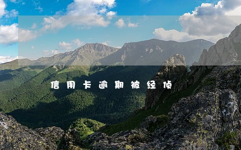 信用卡逾期被经侦 信用卡逾期被经侦