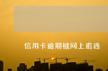 信用卡逾期被网上追逃