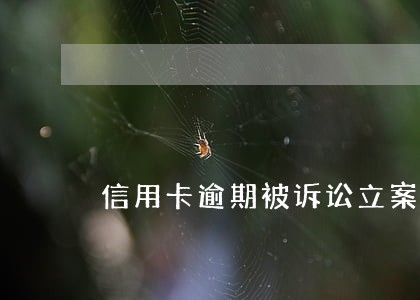 信用卡逾期被诉讼立案后多久开庭