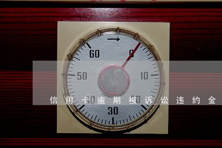 信用卡逾期被诉讼违约金很高 信用卡逾期被诉讼违约金很高