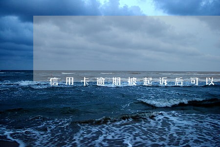 信用卡逾期被起诉后可以协商吗 信用卡逾期被起诉后可以协商吗