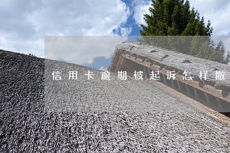 信用卡逾期被起诉怎样撤诉 信用卡逾期被起诉怎样撤诉