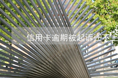 信用卡逾期被起诉还不上 信用卡逾期被起诉还不上
