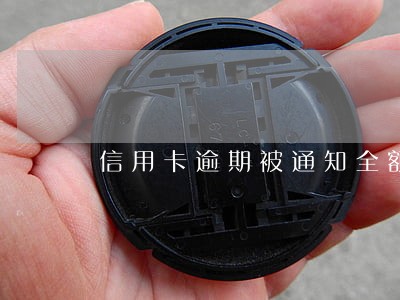 信用卡逾期被通知全额还款