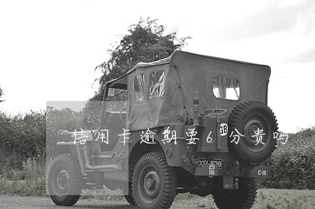 信用卡逾期要6分贵吗 信用卡逾期要6分贵吗