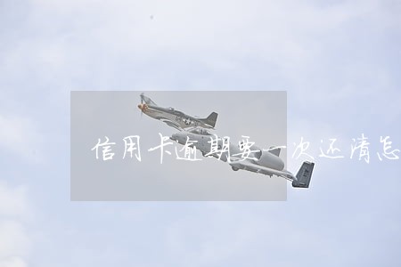 信用卡逾期要一次还清怎么班 信用卡逾期要一次还清怎么班