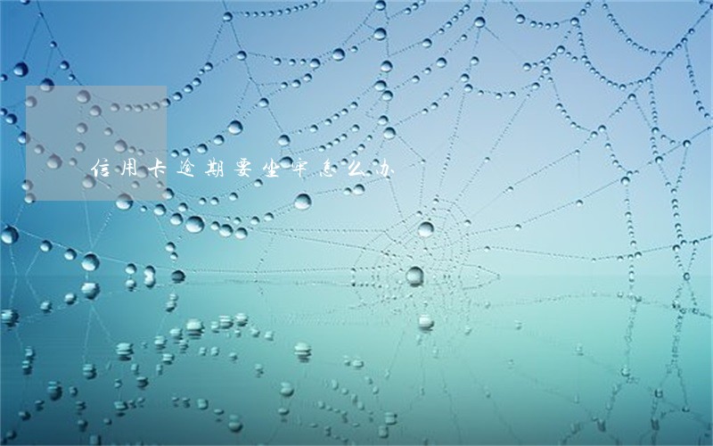 信用卡逾期要坐牢怎么办 信用卡逾期要坐牢怎么办