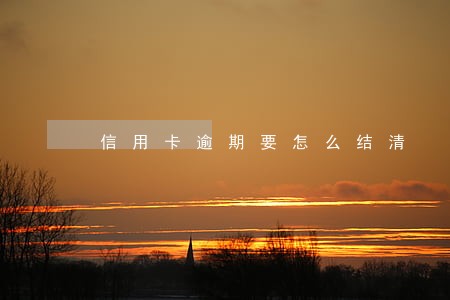 信用卡逾期要怎么结清 信用卡逾期要怎么结清