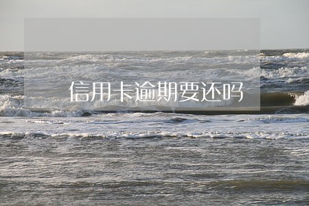 信用卡逾期要还吗 信用卡逾期要还吗