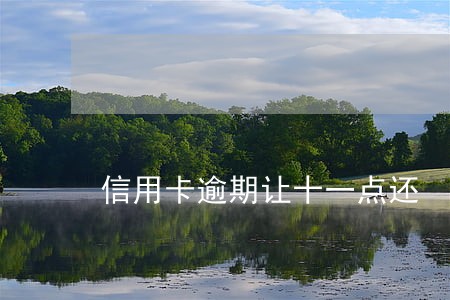 信用卡逾期让十一点还
