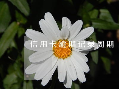 信用卡逾期记录周期 信用卡逾期记录周期