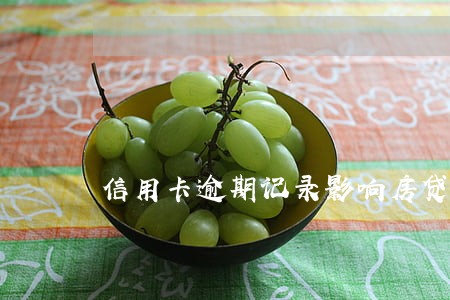 信用卡逾期记录影响房贷