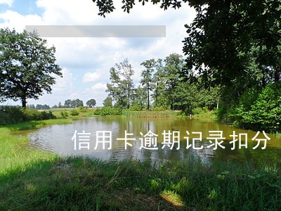 信用卡逾期记录扣分 信用卡逾期记录扣分