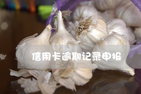 信用卡逾期记录申报