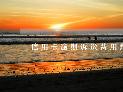 信用卡逾期诉讼费用是多少 信用卡逾期诉讼费用是多少