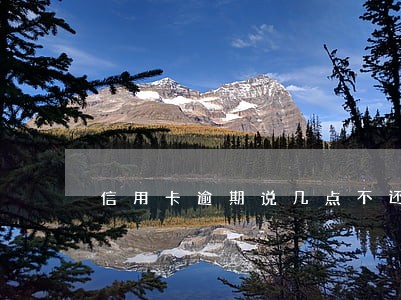 信用卡逾期说几点不还 信用卡逾期说几点不还
