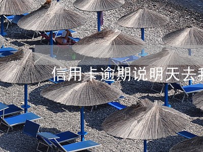 信用卡逾期说明天去我家 信用卡逾期说明天去我家