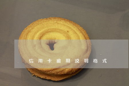 信用卡逾期说明格式 信用卡逾期说明格式