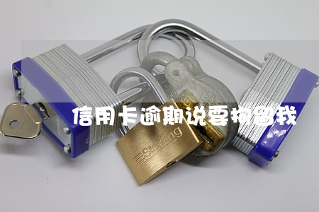 信用卡逾期说要拘留我 信用卡逾期说要拘留我