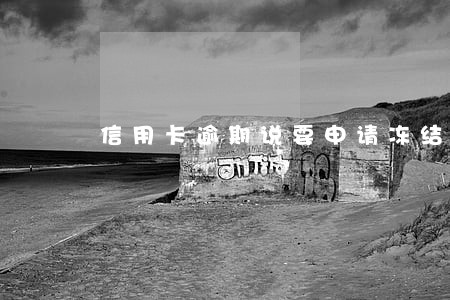 信用卡逾期说要申请冻结