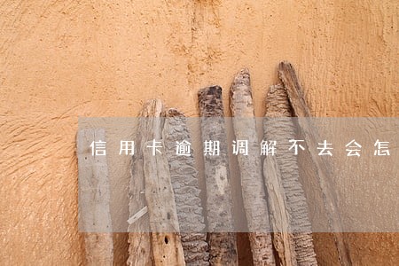 信用卡逾期调解不去会怎么样
