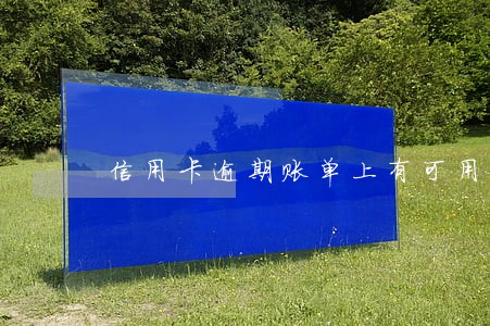信用卡逾期账单上有可用额度吗 信用卡逾期账单上有可用额度吗