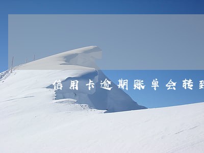 信用卡逾期账单会转到下个月吗 信用卡逾期账单会转到下个月吗
