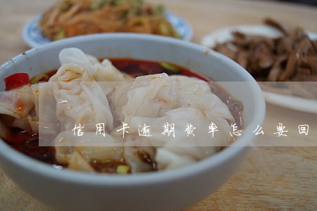信用卡逾期费率怎么要回来 信用卡逾期费率怎么要回来