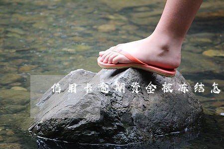 信用卡逾期资金被冻结怎样解封 信用卡逾期资金被冻结怎样解封