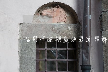 信用卡逾期赢领君道帮解决b