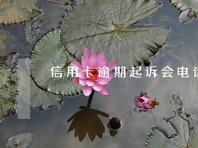 信用卡逾期起诉会电话通知吗