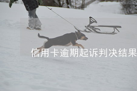 信用卡逾期起诉判决结果 信用卡逾期起诉判决结果