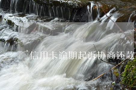 信用卡逾期起诉协商还款 信用卡逾期起诉协商还款