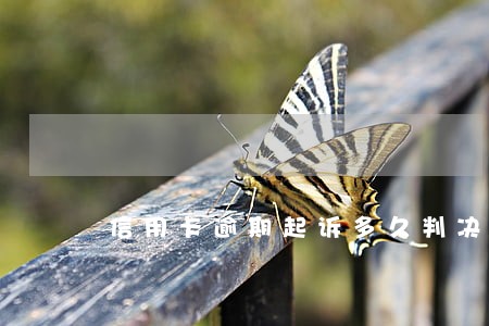 信用卡逾期起诉多久判决 信用卡逾期起诉多久判决