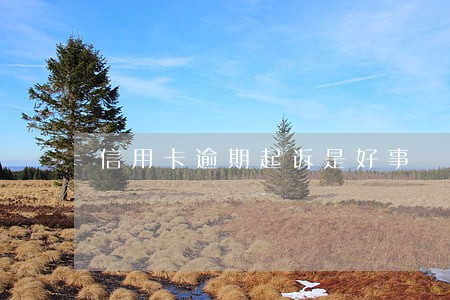 信用卡逾期起诉是好事 信用卡逾期起诉是好事
