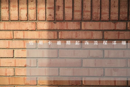 信用卡逾期起诉流程详细 信用卡逾期起诉流程详细