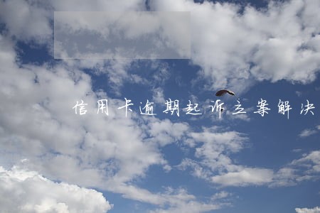 信用卡逾期起诉立案解决