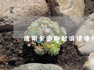 信用卡逾期起诉请律师应诉 信用卡逾期起诉请律师应诉