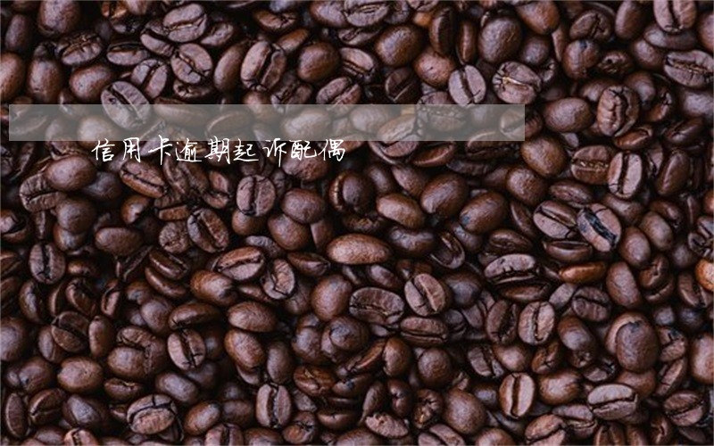 信用卡逾期起诉配偶 信用卡逾期起诉配偶