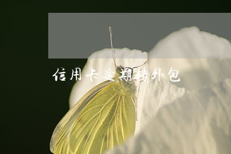 信用卡逾期转外包 信用卡逾期转外包